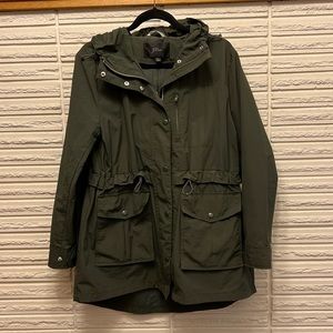 J Crew Perfect Lightweight Jacket Dark Moss Medium